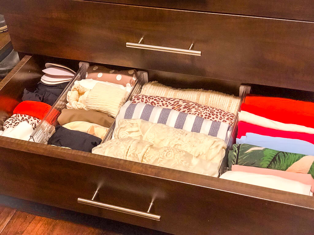 how to organize my swimwear drawer